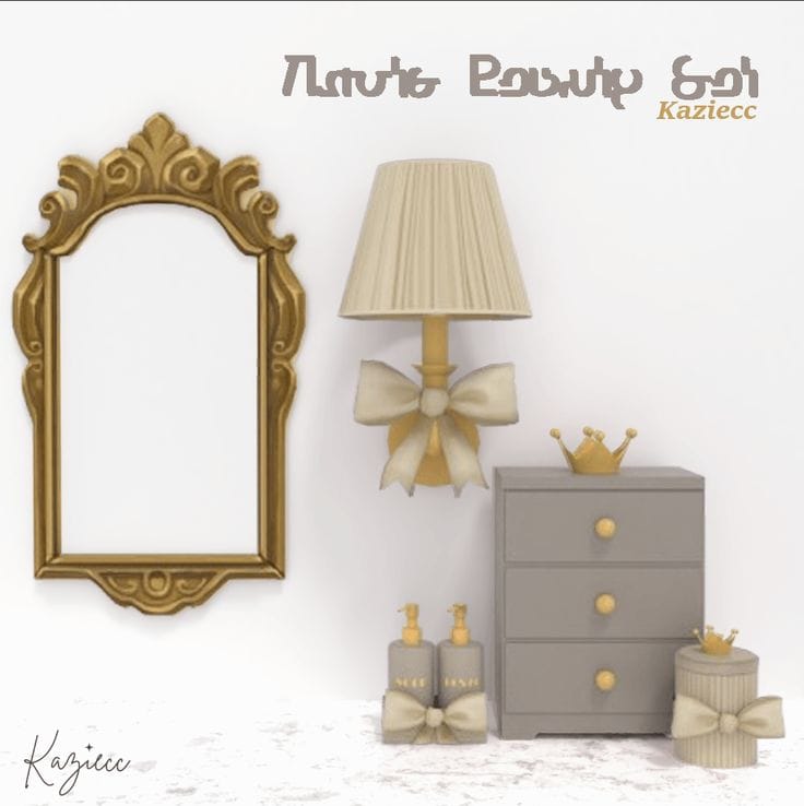 sims 4 bathroom beauty cc set