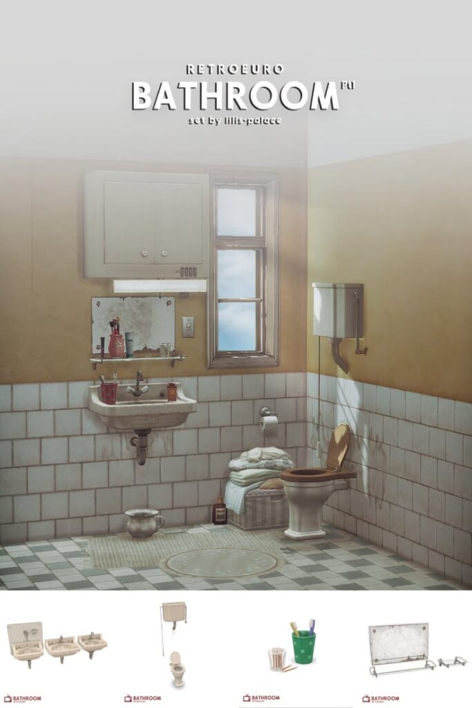 sims 4 bathroom cc for historical sims