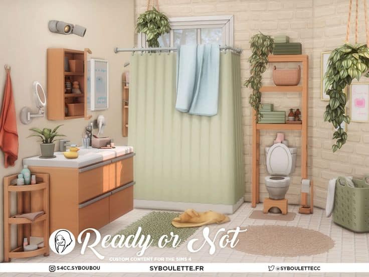 sims 4 bathroom cc set