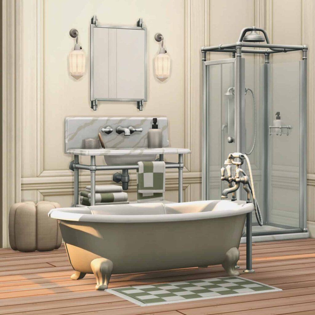 sims 4 bathroom maxis match