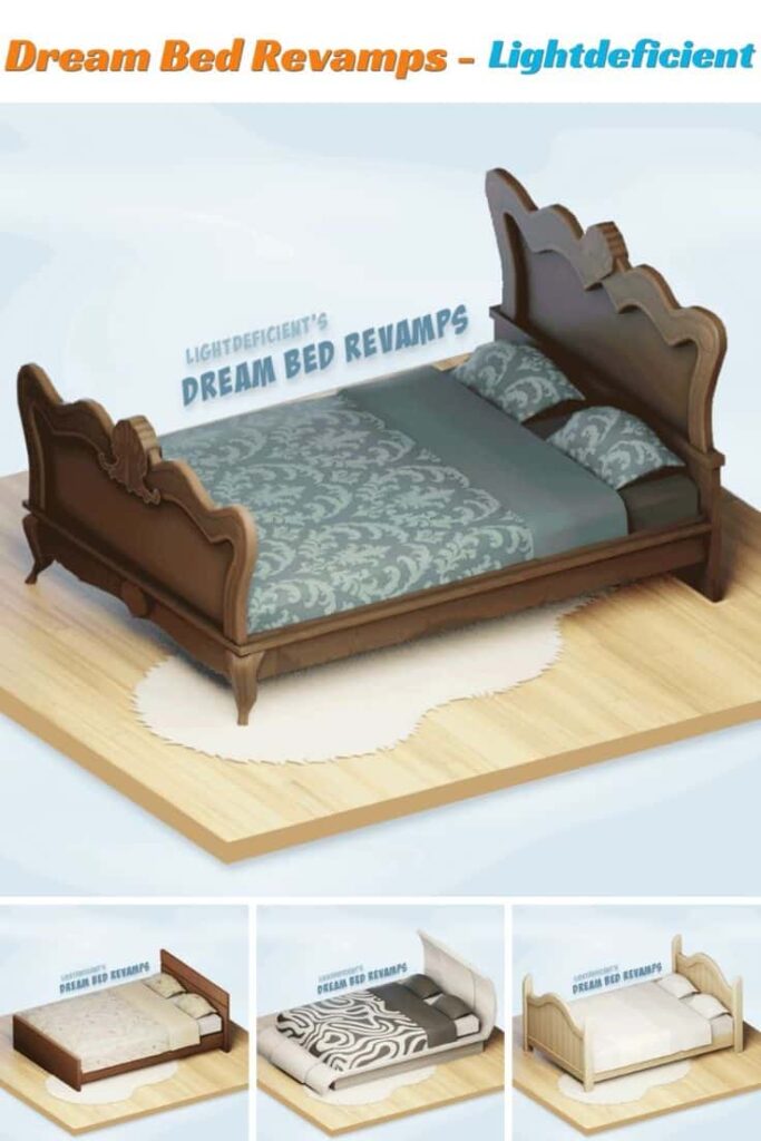 sims 4 bed cc set