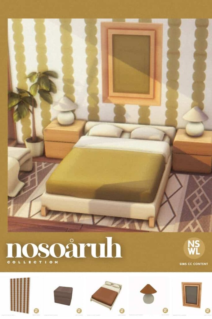 sims 4 cc bedroom set