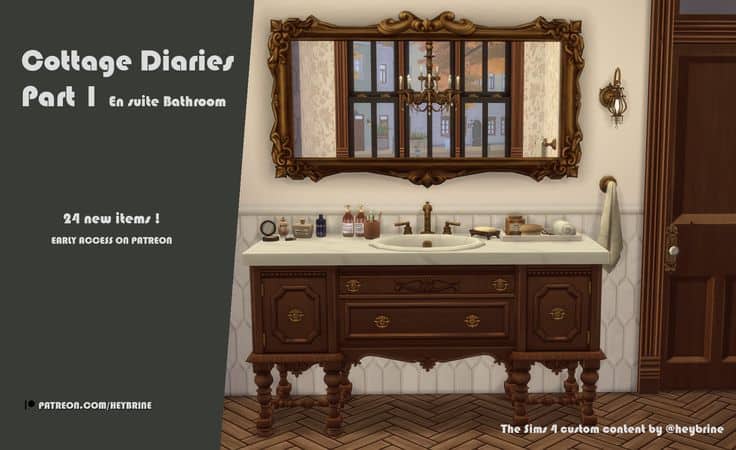 sims 4 cottage bathroom cc