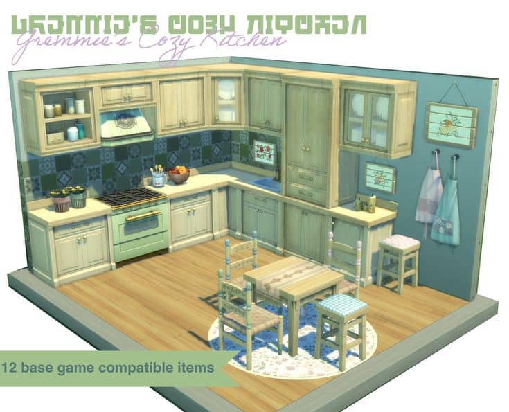 sims 4 cottagecore kitchen