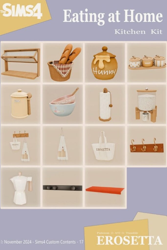 sims 4 kitchen clutter cc