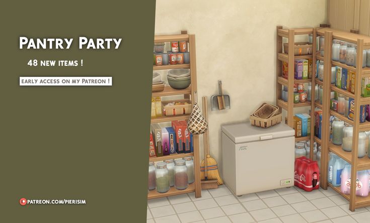 sims 4 kitchen pantry cc