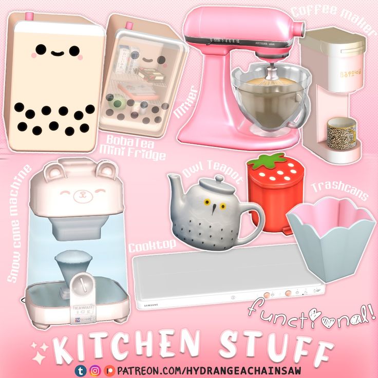 sims 4 kitchen stuff cc