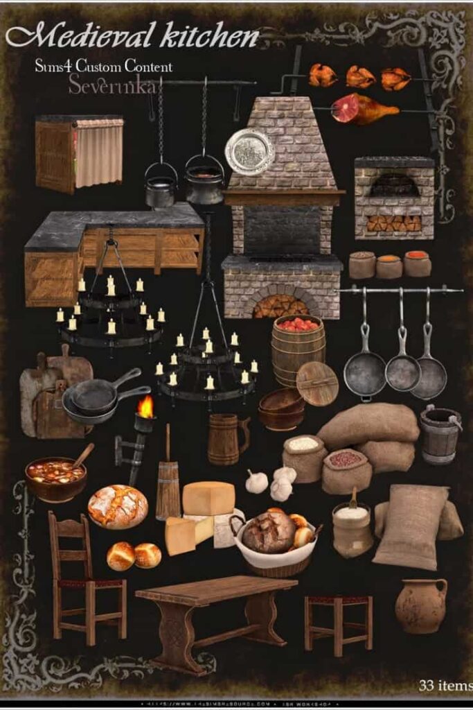 sims 4 medieval cc set