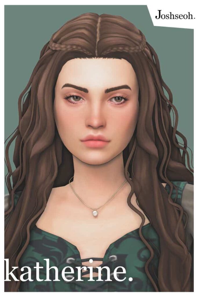 sims 4 medieval long hair cc