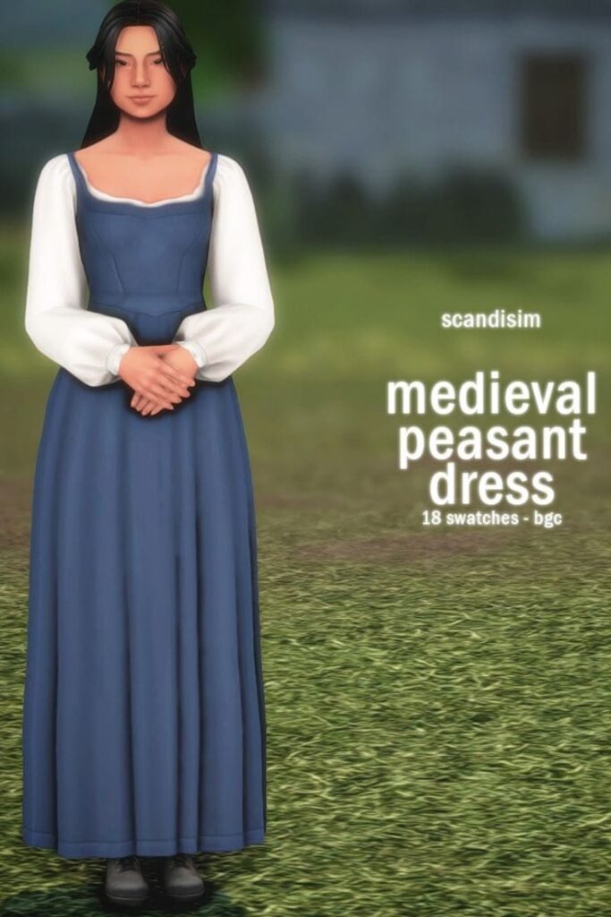 sims 4 medieval peasant dress
