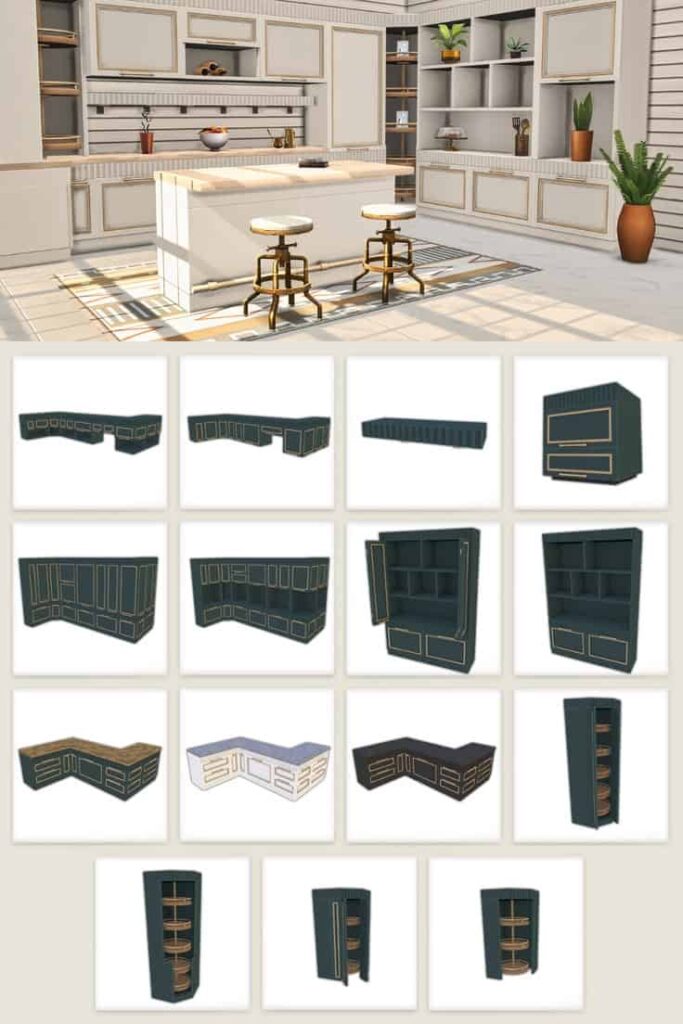 sims 4 parisian kitchen cc