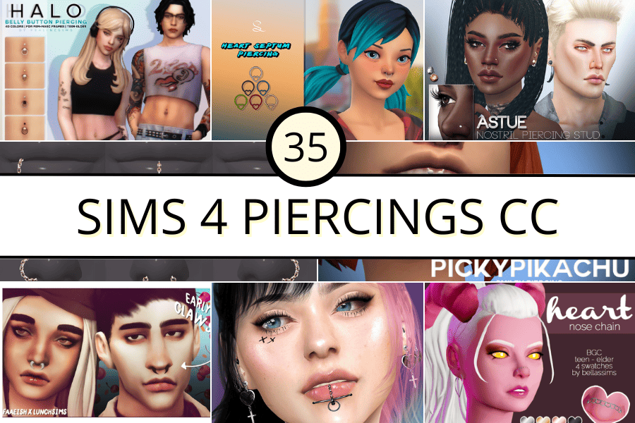 41+ Sizzling Sims 4 Piercings CC for an Edgy Look (Updated!)