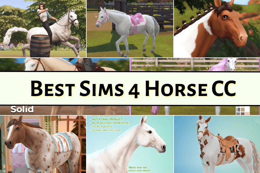 55+ Sims 4 Horse CC You Have to Check Out Now