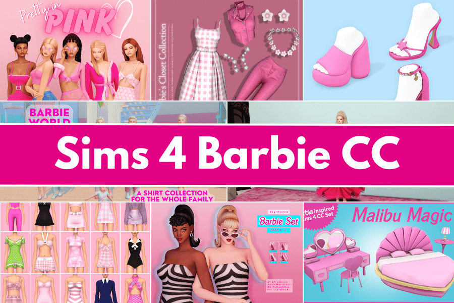 37+ Incredible Sims 4 Barbie CC for Pixel Dolls