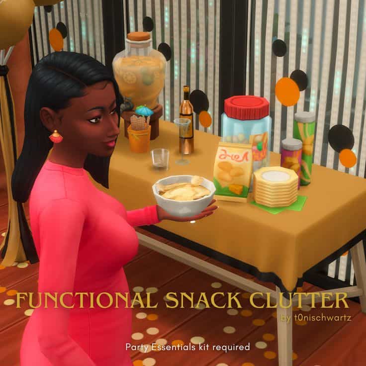 sims 4 functional food clutter