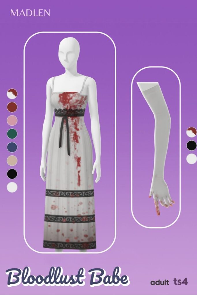 sims 4 gothic dress