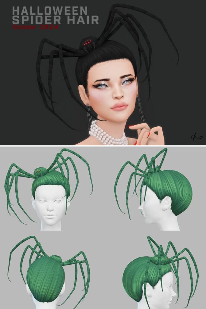 sims 4 halloween cc hair