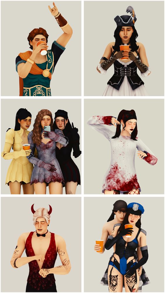 sims 4 halloween party