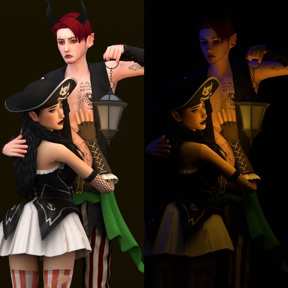 sims 4 horror poses