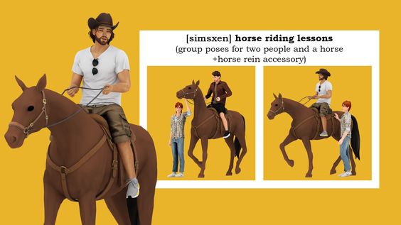 sims 4 horse pose pack