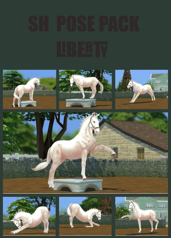 sims 4 horse standing poses