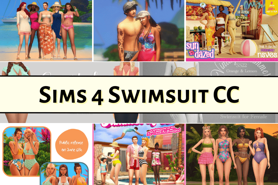 33+ Must-Have Sims 4 Swimsuit CC for Your Summer Vibes