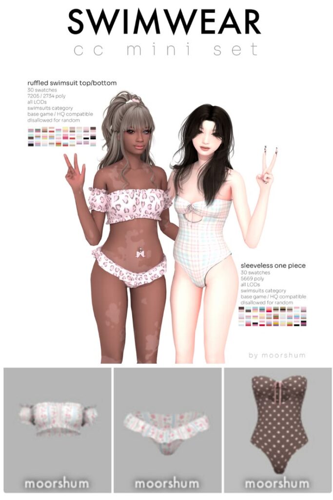 sims 4 swimwear set