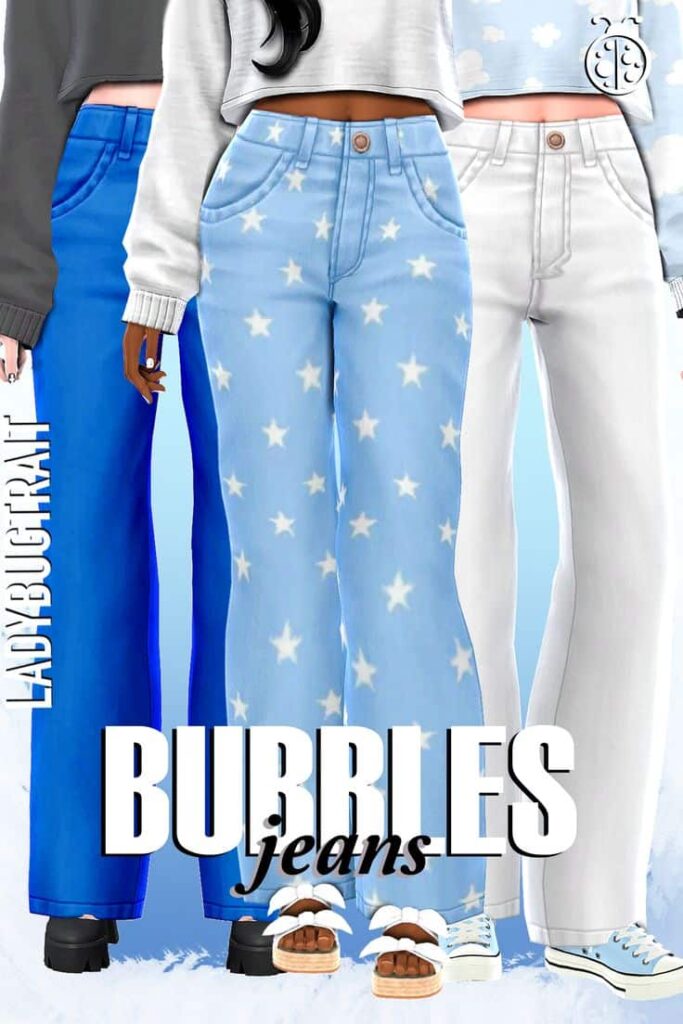 sims 4 bubble jeans cc