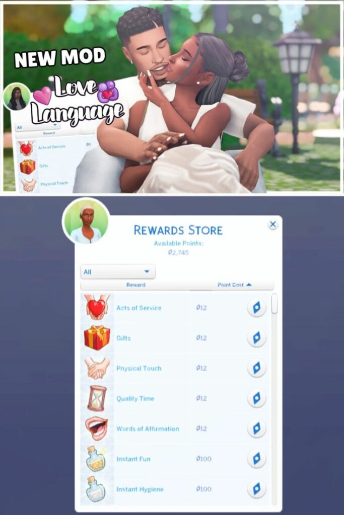 sims 4 love language mod