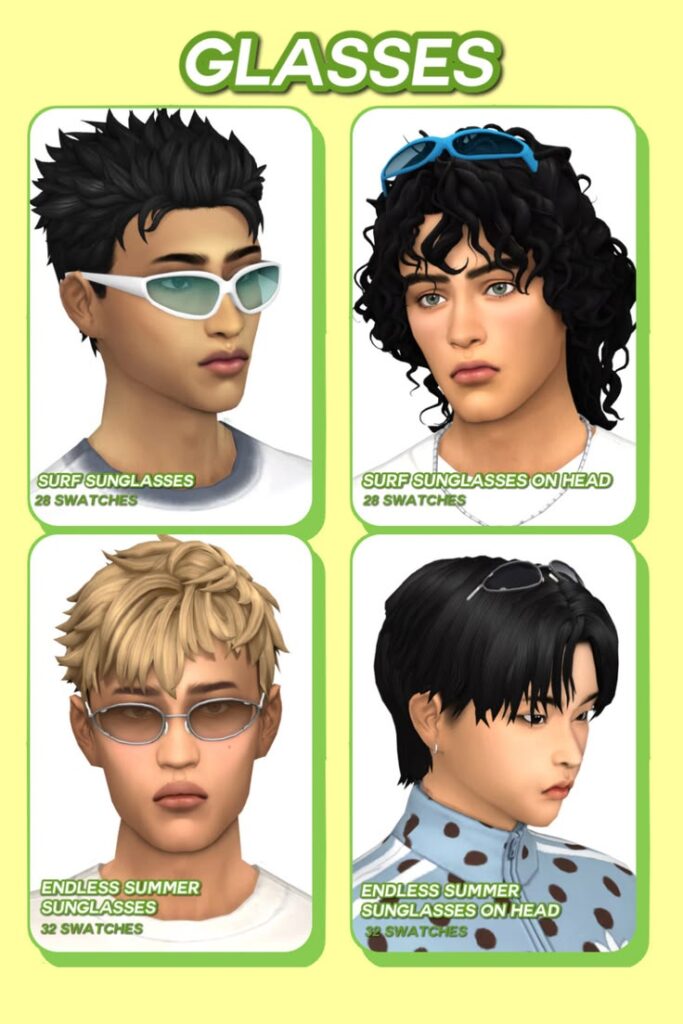 sims 4 male glasses cc
