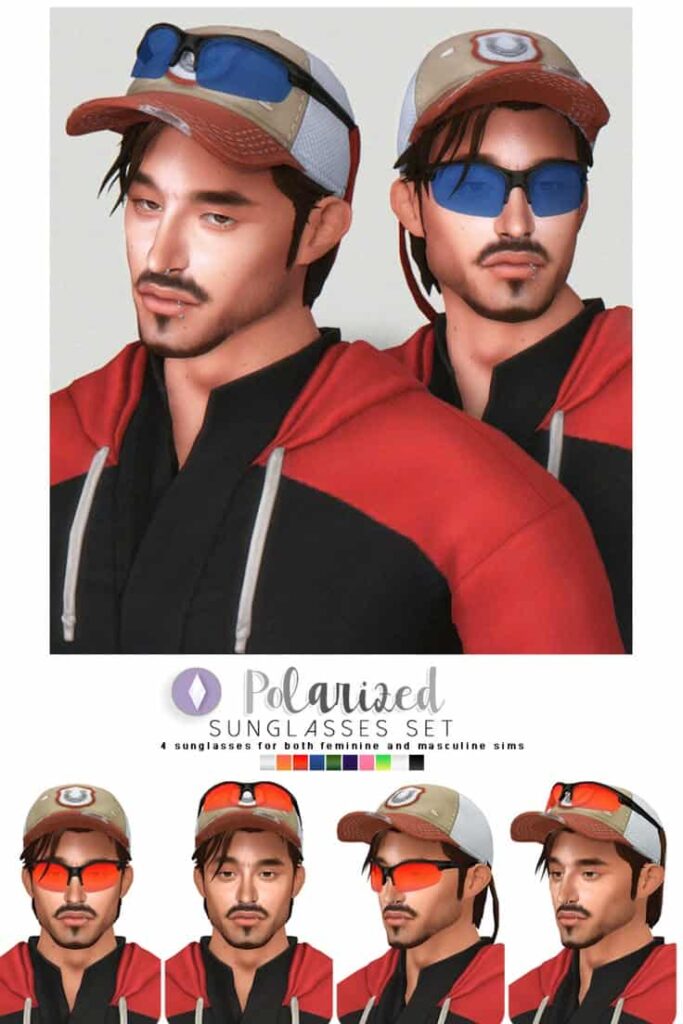 sims 4 sunglasses cc set