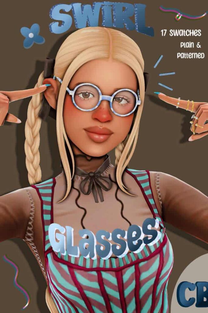 sims 4 swirl glasses cc