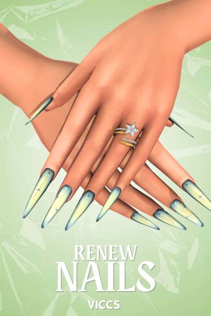 best nails cc sims 4