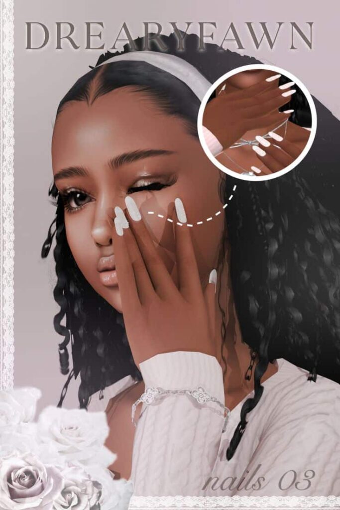 best nails cc sims 4