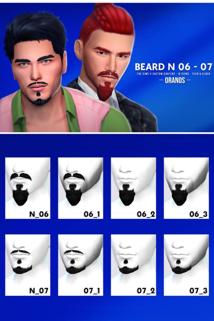 best sims 4 beard