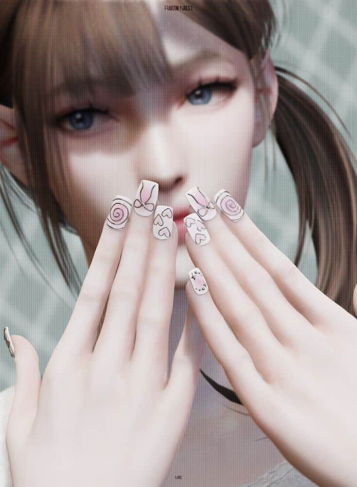 cute sims 4 nails cc