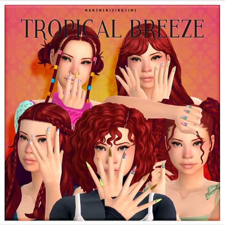 nails cc sims 4