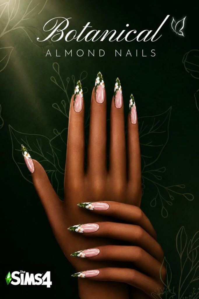sims 4 almond nails cc