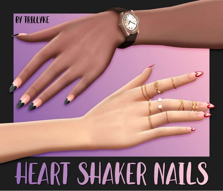 sims 4 heart tips nails
