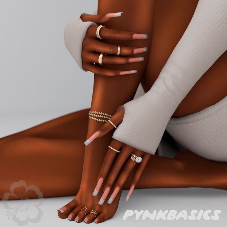 sims 4 long acrylic nails