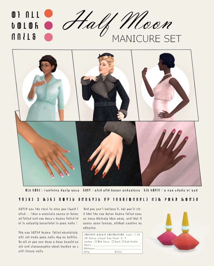 sims 4 manicure cc set