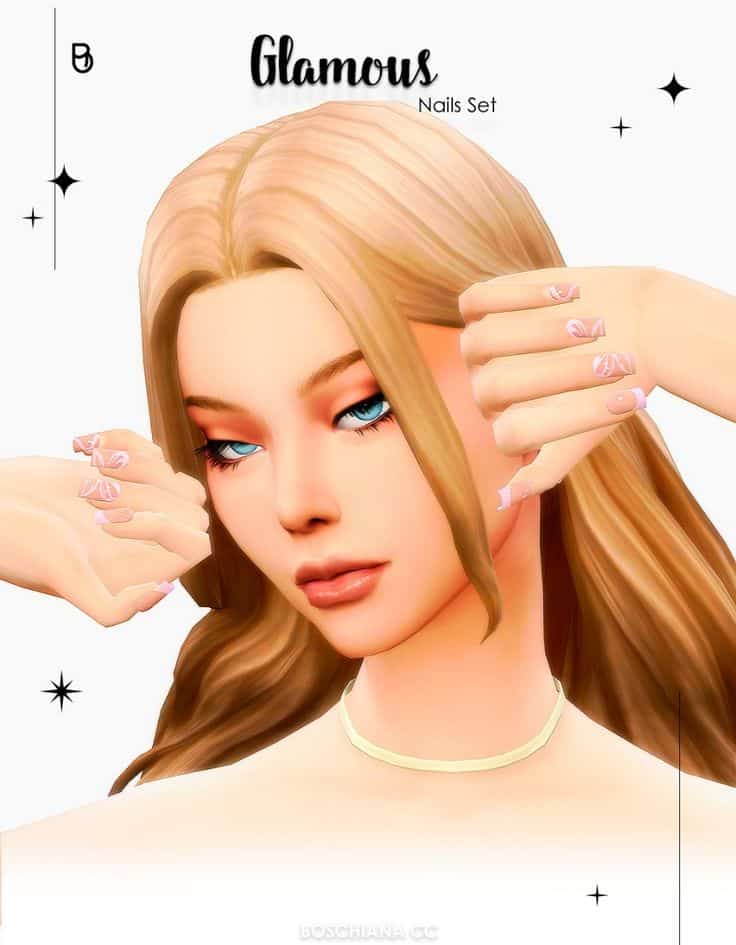 sims 4 nails set