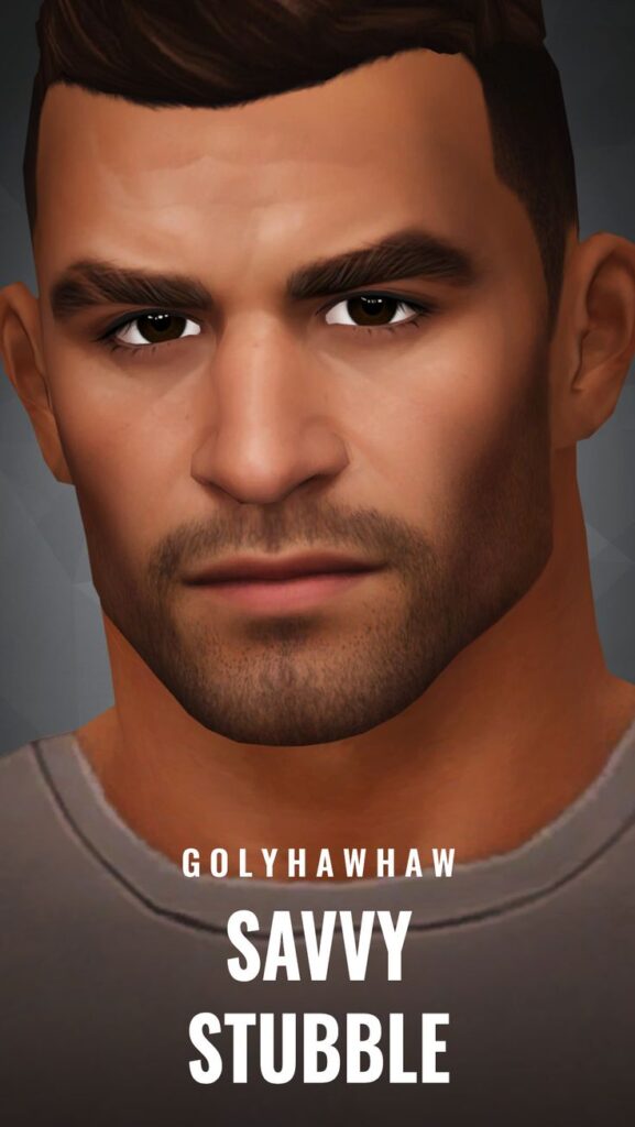 sims 4 stubble facial hair cc