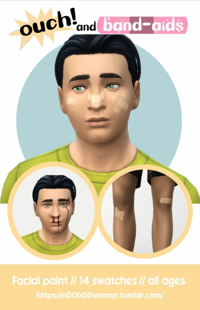 sims 4 bandages and bruises cc