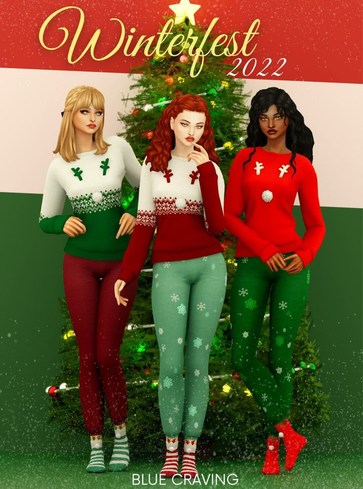 sims 4 christmas cc clothes pack