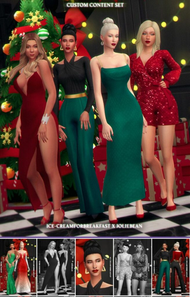 sims 4 christmas cc clothes set
