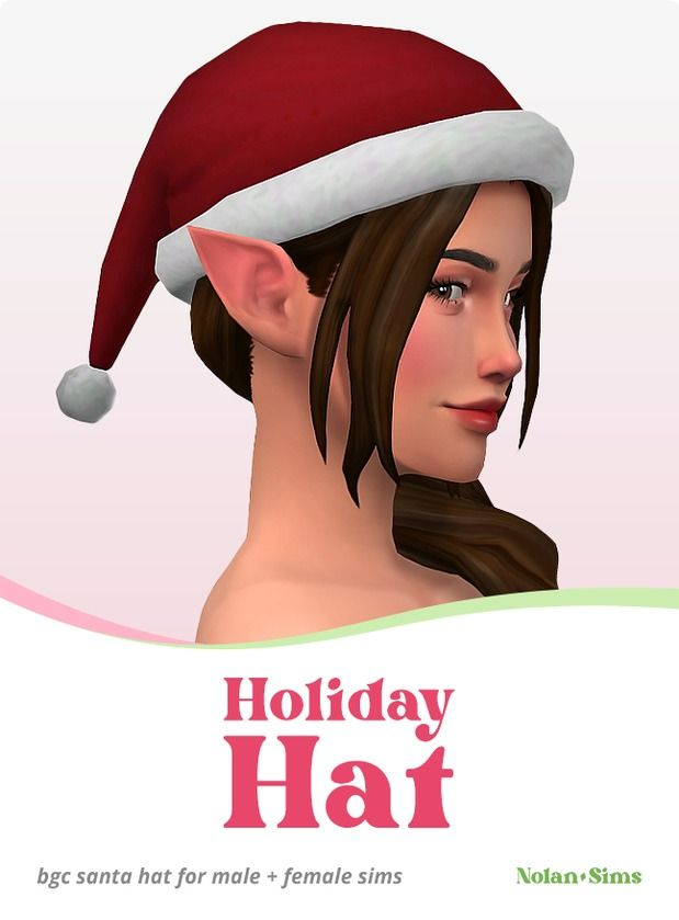 sims 4 christmas cc hat