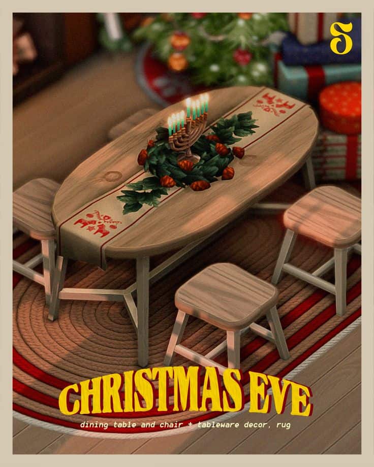 sims 4 christmas set
