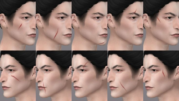 sims 4 face scars