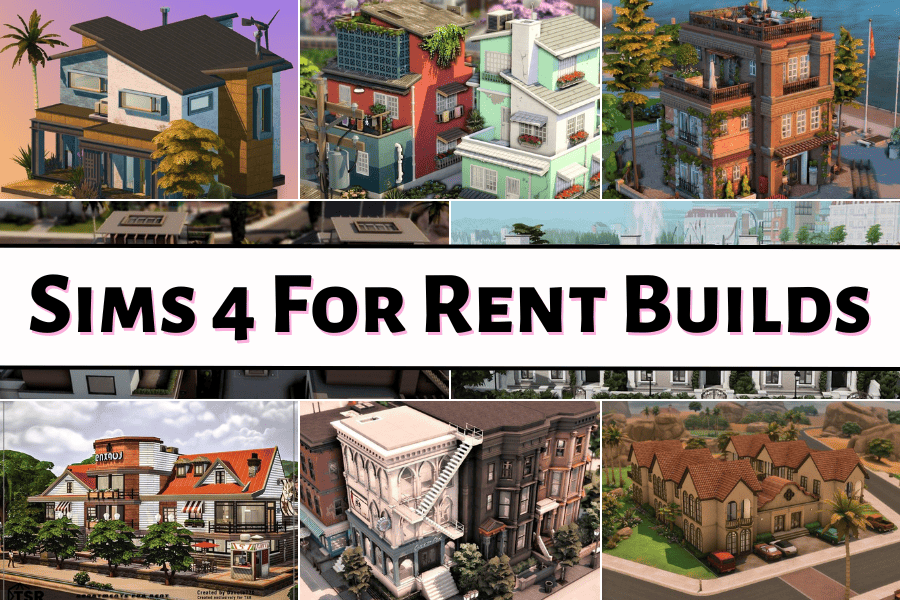 sims 4 for rent builds